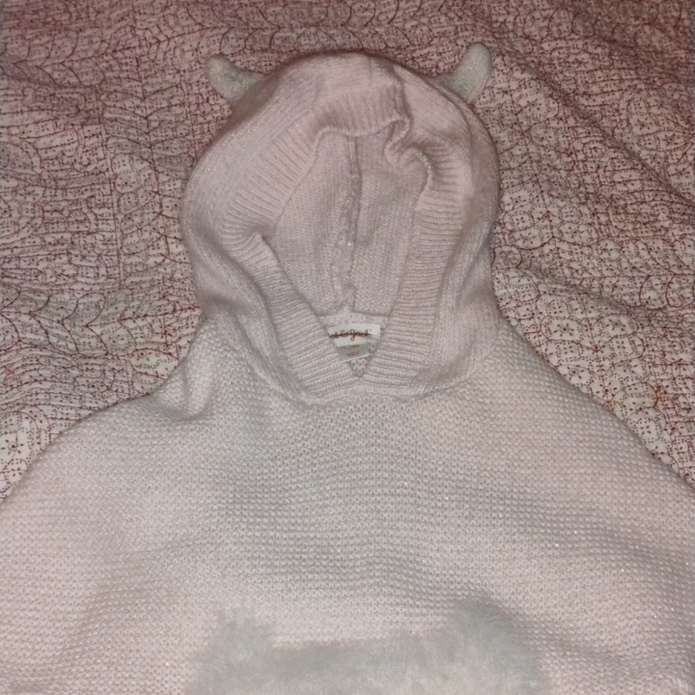 Cat & Jack Pink Cowl Neck Sweater